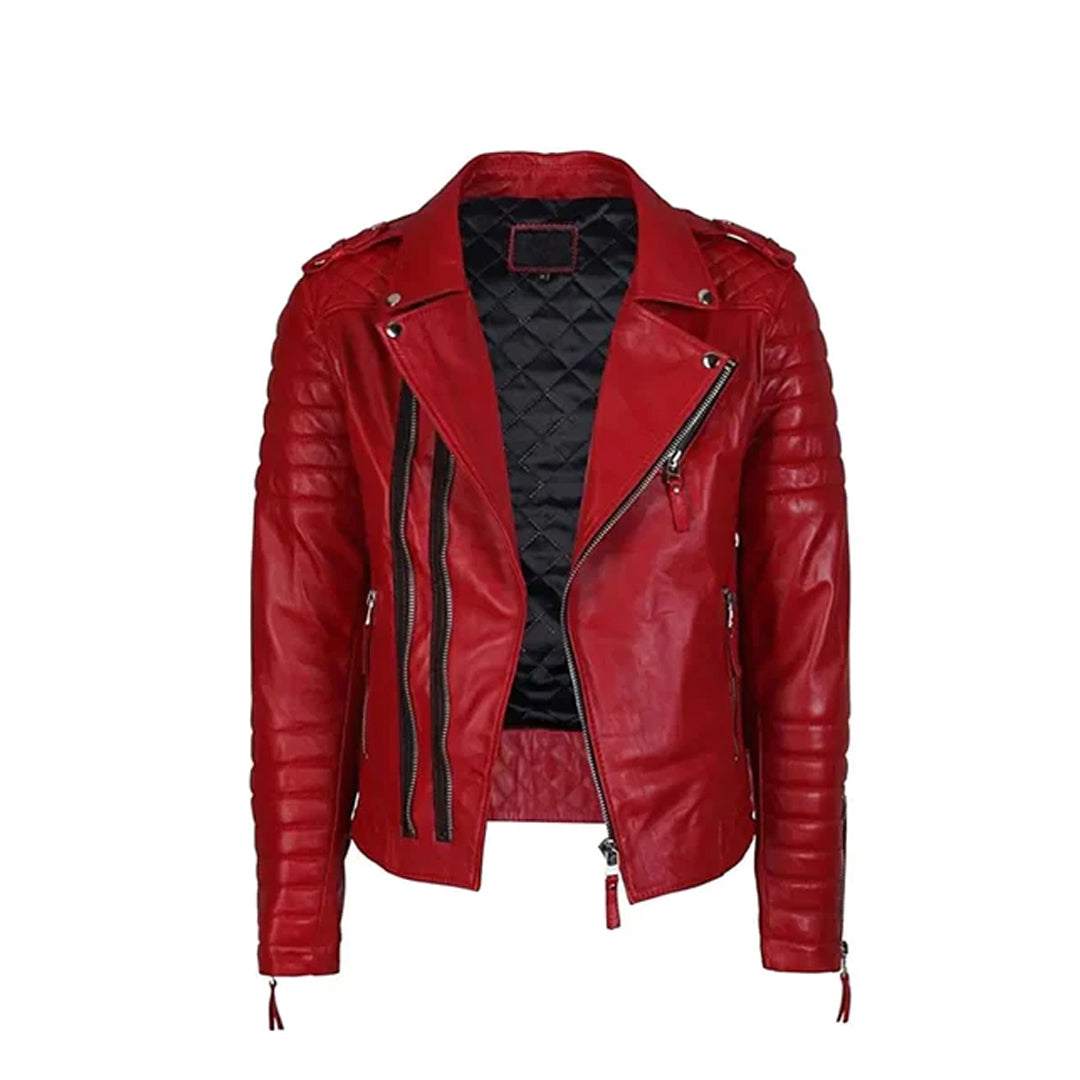 Men's Stylish Asymmetrical Moto Jacket