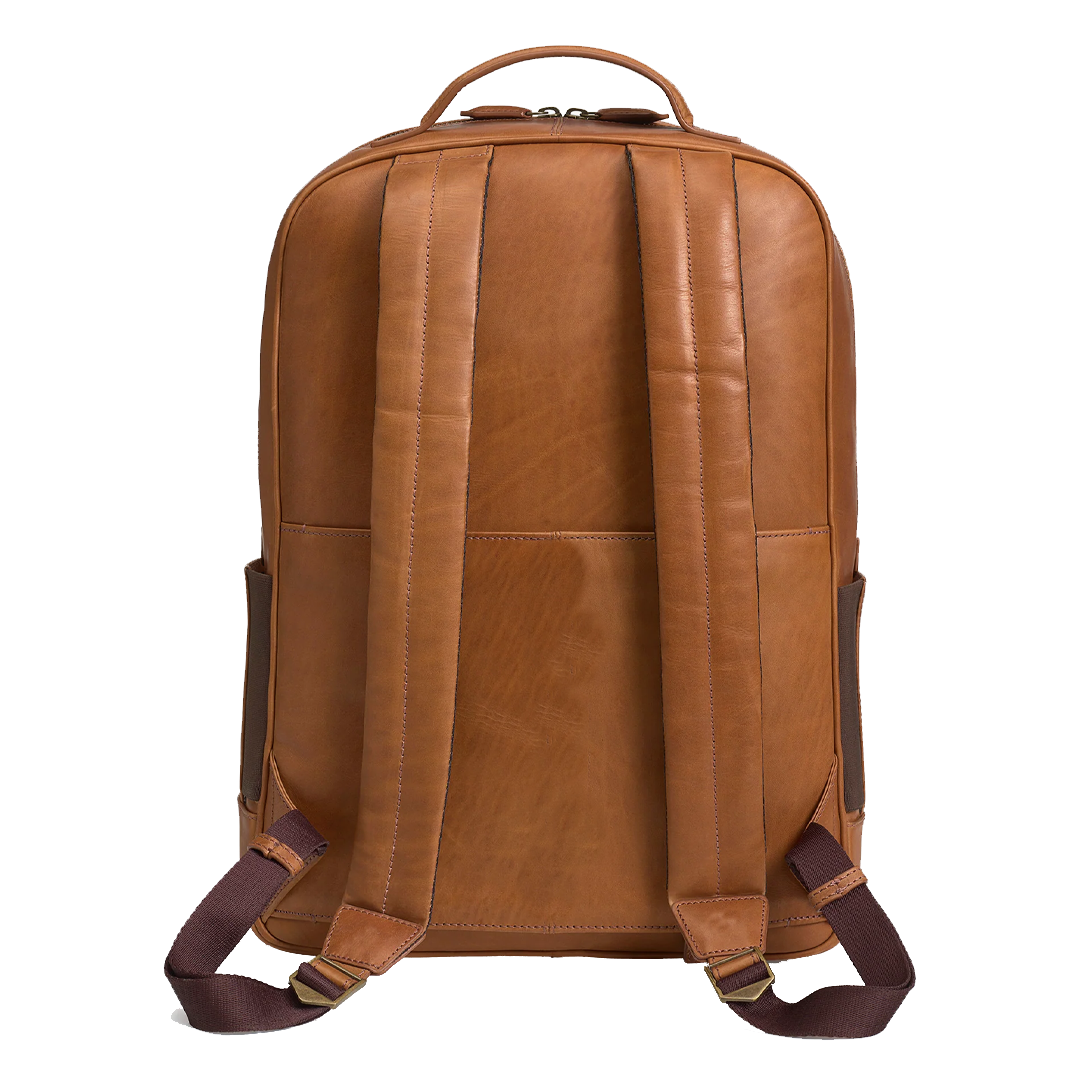 Vintage Rucksack Style Genuine Leather Travel Backpack