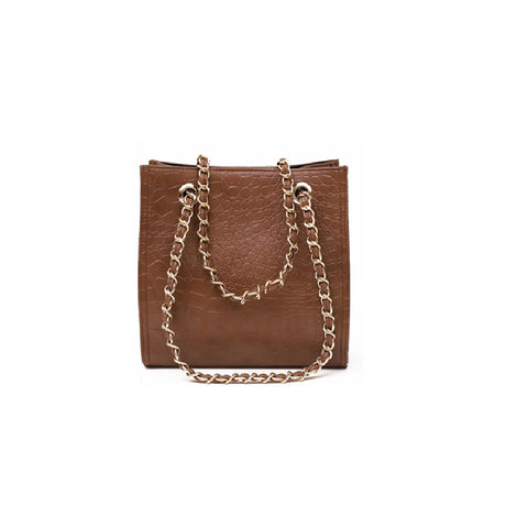 Women’s Brown Textured Genuine Leather Handbag