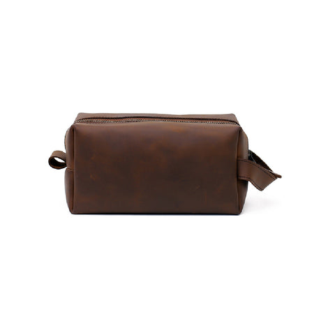 Classic Genuine Leather Toiletry Bag