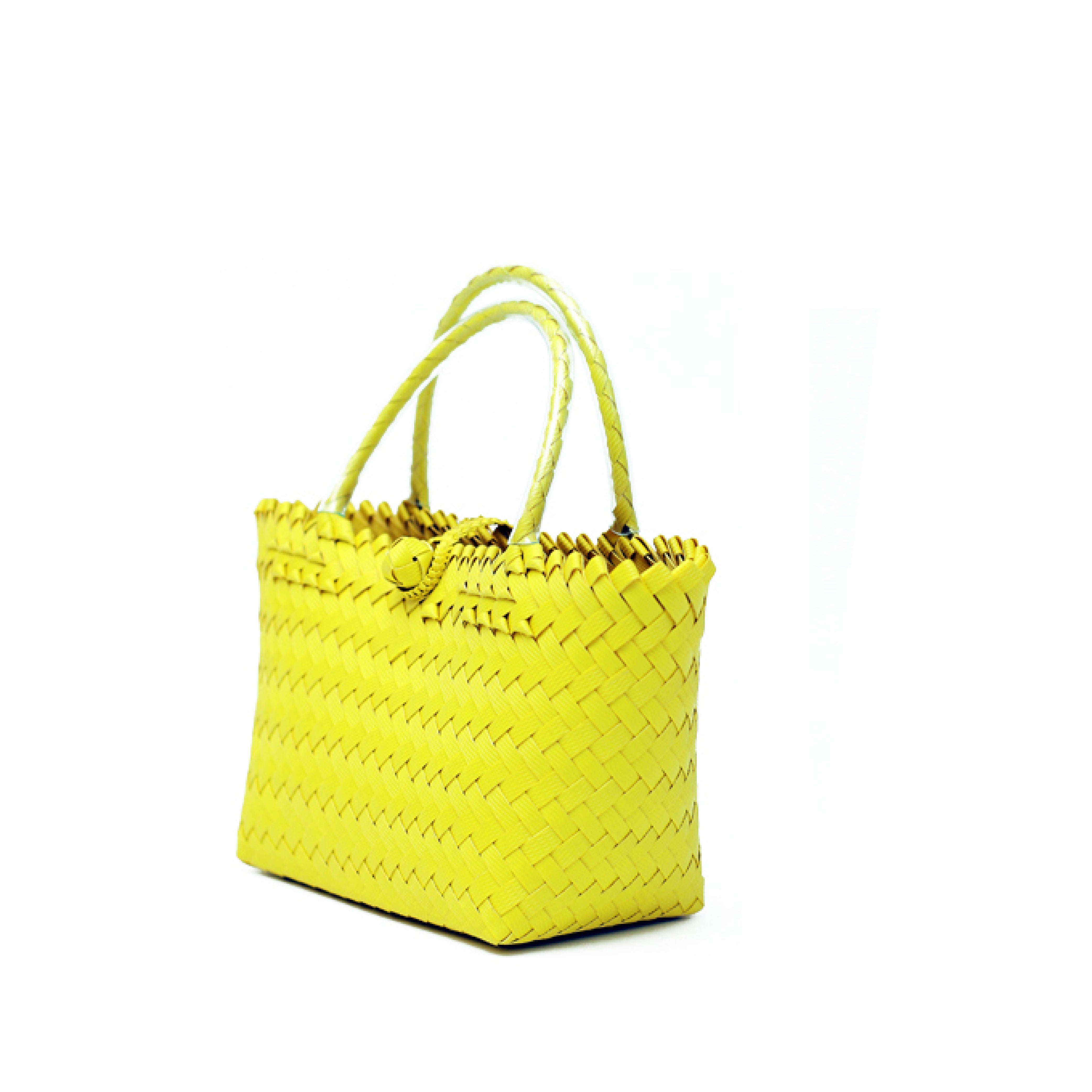 Women’s Woven Style Real Leather Tote Bag
