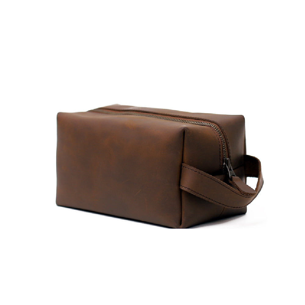 Classic Genuine Leather Toiletry Bag