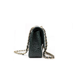 Women’s Crocodile Pattern Real Leather Shoulder Bag