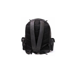 Black Rucksack Genuine Leather Travel Backpack