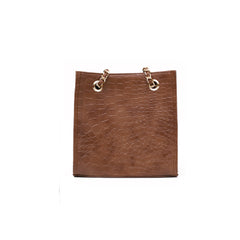 Women’s Brown Textured Genuine Leather Handbag